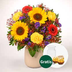 Blumen und Präsente von FloraPrima. Angebot "Blumenstrauß Sommerlichter" ab 29.99 zzgl. Lieferung.