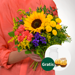 Blumen und Präsente von FloraPrima. Angebot "Blumenstrauß Sonnengrüße" ab 26.99 zzgl. Lieferung.